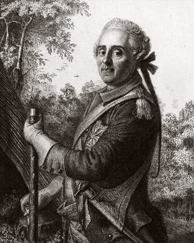 Hermann Moritz conte di Sassonia da Jean Étienne Liotard